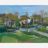 Marleen Stein Gold, Untitled (Intersection), circa early 1980s, Oil on canvas