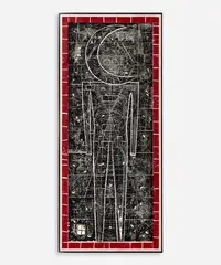Les Grand Eclipse by John E. Buck, 1982, Color woodblock print on paper, sold Feb 2024