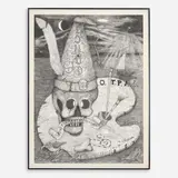 William T. Wiley, Spooky on the Line, 1979, Lithograph on paper