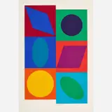 Marsan II by Victor Vasarely, 1964, Serigraph on paper, sold Feb 2024