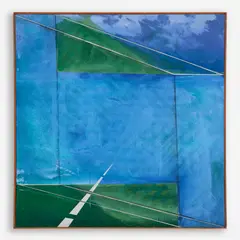 Stewart Hitch, Landscape Showing Effects of Too Much Stormy Weather at an Early Age, 1968, Oil, charcoal