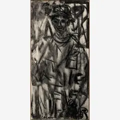 Pascal Cucaro, Untitled, circa 1960s, Oil on canvas board