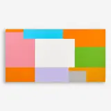 Theme to the West #18 (Panorama) by Nick Vaccaro, 1989, Acrylic on canvas, sold Feb 2024