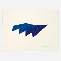 Nick Vaccaro, To a Trap XIV, 1969 Color relief on BFK Rives paper 22" x 30" (sheet), Pencil