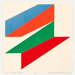 Four Traps Plus, 1969 Color relief on BFK Rives paper 18 1/4" x 15" (sheet) by Nick Vaccaro, Pencil, sold Feb 2024