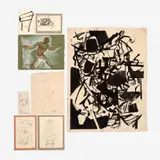 Larry Bakke, An assortment of works on paper, including an abstract, ink