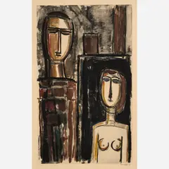 Untitled by Theo Humblet, 1959, Monotype, sold Feb 2024