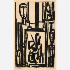 De Schilder by Theo Humblet, 1960, Aquatint on paper, sold Feb 2024