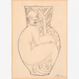 Akio Takamori, Study for a pottery piece