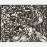 Dan Snow, Trash Dogs of 75th Street, 1983, Lithograph on paper