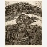 Nick Vaccaro, Eurasian, circa 1960s Collagraph on paper 28 1/2" x 22 1/2" (sheet)