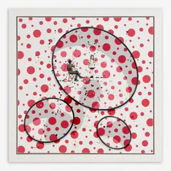 Philippe Bertho, Yayoi Kusama - Portrait, 2018, Acrylic on canvas