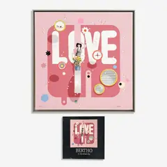 Philippe Bertho, Tchegueso - Love 1, 2008, Serigraph on canvas