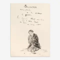 Nicholas Africano, Salvador Spitting Jewels, 1992, Lithograph on paper