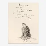 Nicholas Africano, Salvador Spitting Jewels, 1992, Lithograph on paper