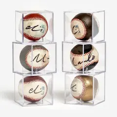 Heroes Get Remembered But Legends Never Die, 2016 Six baseballs in by Marcelo Eli Sarmiento, acrylic, offered Jul 2023