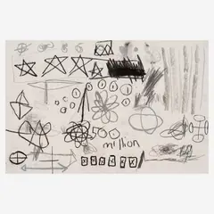 500 Million by Marcelo Eli Sarmiento, 2015, Pastel, charcoal, offered Jul 2023