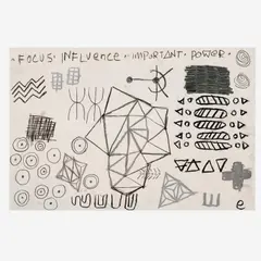 Focus Influence Important Power by Marcelo Eli Sarmiento, 2015, Pastel, charcoal, offered Jul 2023