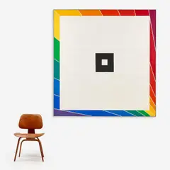 Somewhere Else over the Rainbow by Nick Vaccaro, 1968, Acrylic on canvas, offered Jul 2023