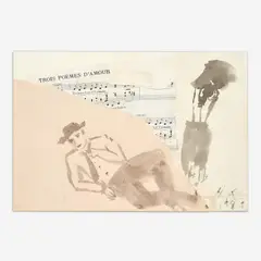 Nicholas Africano, Trois Poemes d'Amour, 1989, Ink