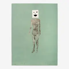 Nicholas Africano, Flesh Armor, 1986, Color lithograph
