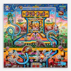 Dig Dug by Ian Young, 2015, Acrylic on canvas, offered Jul 2023
