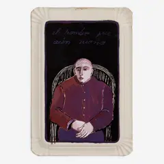 Juan Martinez, el hombre que aún sueña (the man who still dreams), 1978, Oil and gouache on paper