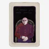 Juan Martinez, el hombre que aún sueña (the man who still dreams), 1978, Oil and gouache on paper