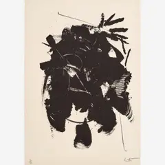 Jean Miotte, Untitled, Lithograph on paper