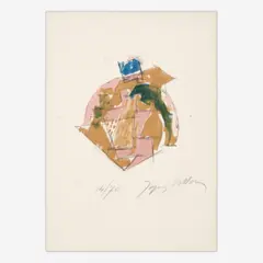 Jacques Villon, Japon, 1965, Color lithograph