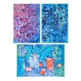 Nick Vaccaro, Three untitled abstract compositions, 1957-58