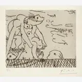Pablo Picasso, Le Sauvetage de la Noyee I, 1932, Etching on paper