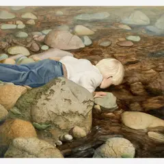 Misty Day by Max Standley, 1973, Acrylic on board, offered Feb 2023