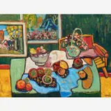 Roger Ricard, La table est mise, Oil on canvas