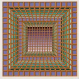 Victor Vasarely, London, 1984, Serigraph on paper