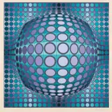 Victor Vasarely, Viva, 1979, Serigraph on paper