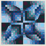 Victor Vasarely, Velte, 1983, Serigraph on paper