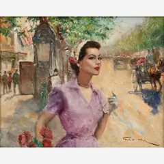 Annabella by Pál Fried, oil on canvas, offered Feb 2023