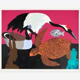 Hunt Slonem, Crane II, 1981, Serigraph on paper