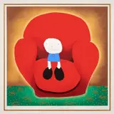 Mackenzie Thorpe, Love Seated, Serigraph on paper