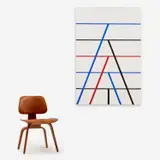 Nick Vaccaro, Red Blue & Black Bars, 1969, Acrylic on canvas