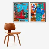 Nick Vaccaro, Puffs (1998) and Floral Display (1998)