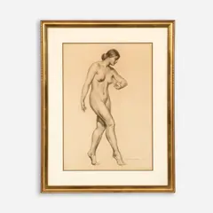 Daniel MacMorris, Untitled (Nude), 1933, Charcoal on paper