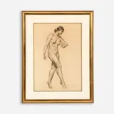 Daniel MacMorris, Untitled (Nude), 1933, Charcoal on paper