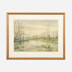 Powell Gardens, October by Doug Osa, 1990, Watercolor on paper, offered Jul 2022
