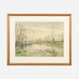 Doug Osa, Powell Gardens, October, 1990, Watercolor on paper