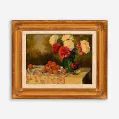 The Green Vase, circa 1980s by Don Ricks, Oil on Masonite, offered Jul 2022