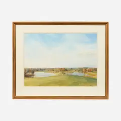Doug Osa, Powell Gardens, April, 1990, Watercolor on paper
