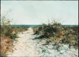 Thompson Hughes, Beach Path, Hilton Head, South Carolina, 1976, Oil and graphite on canvas