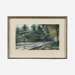 Frederic James, Rain on the Road, 1960, Watercolor on paper